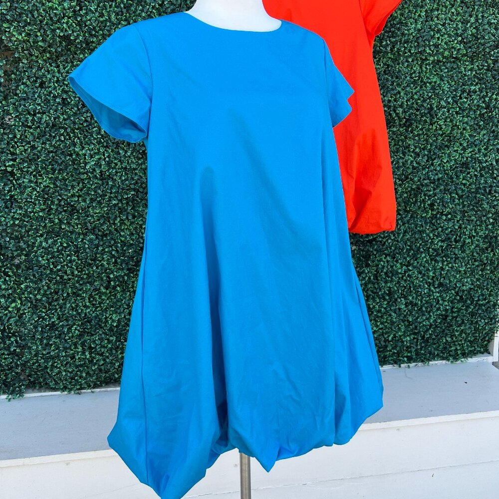 Bubble Hem 100% Cotton Dress